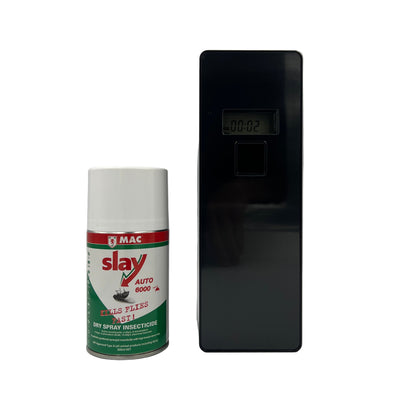 Automatic Dispenser "Combo" in Black, with 1x300ml Aerosol Flying Insecticide