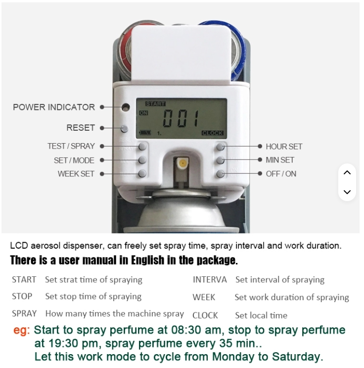 PestStop Flying Insect Dispenser Black Digital