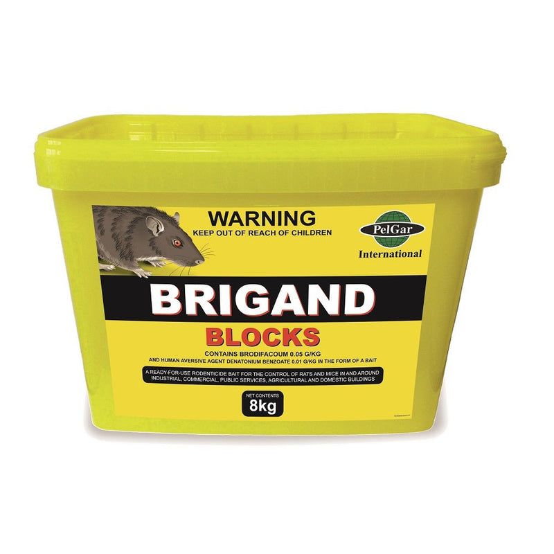 Brigand Rodents Control (Rats & Mice) Ready to use Bait Blocks – PESTSTOP