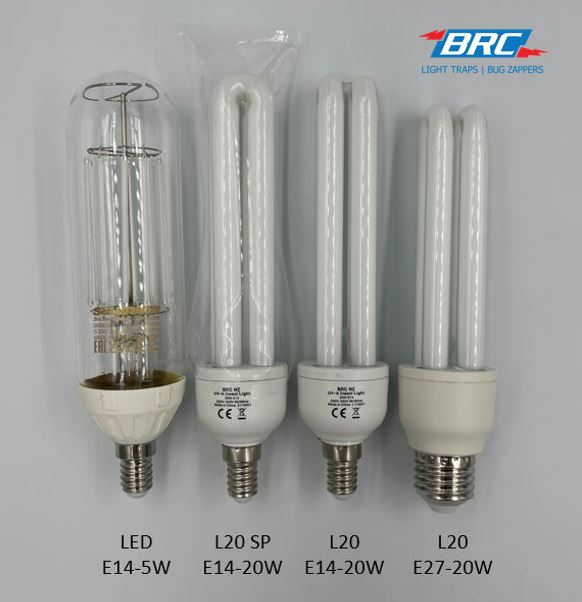 L20W - E14 BRC - UVA-Bulb - Shatterproof