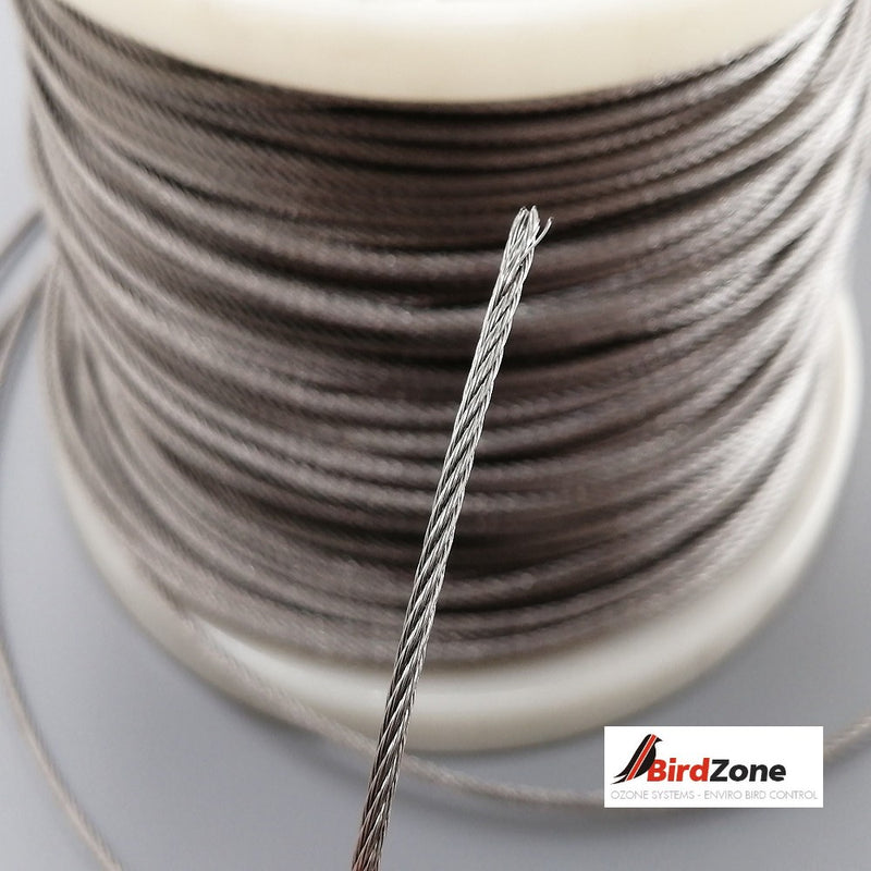 Stainless Steel Wire - 100m roll from BirdZone