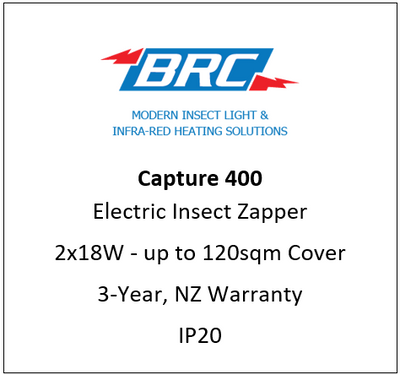CAPTURE 400 - Zapper UV-A Insect Light Trap "IP20"