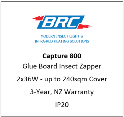 CAPTURE 800 - Glue Board UV-A Insect Light Trap "IP20"
