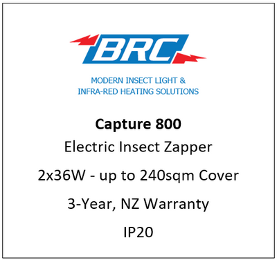 CAPTURE 800 - Zapper UV-A Insect Light Trap "IP20"