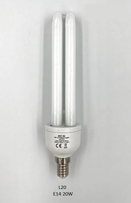 L20W - E14 BRC - UVA-Bulb