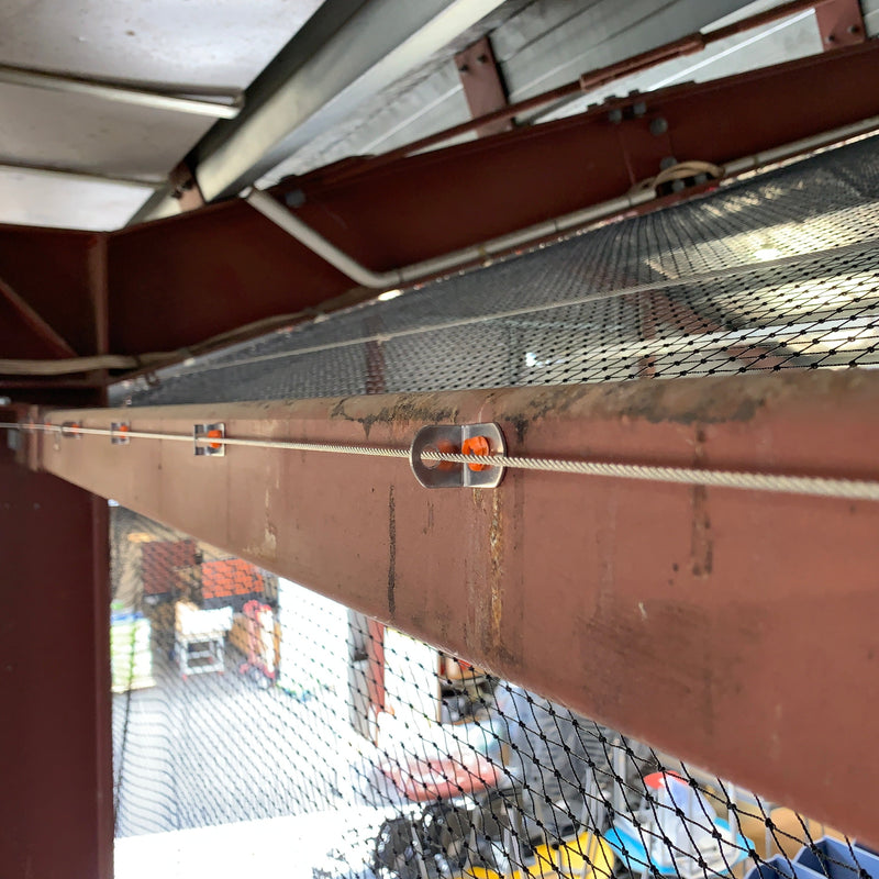Stainless Steel Wire with Angle Bracket, Bird Netting from - BirdZone Bird Defense